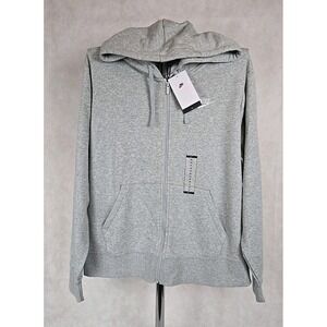 Nike Womens Size 1X Full-Zip Hoodie Grey Plus Club Fleece Activewear NWT